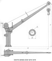 Davits series ŻOW with WTR scheme